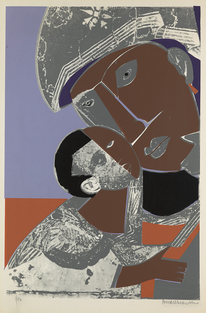 ROMARE BEARDEN (1911 - 1988) Mother and Child.